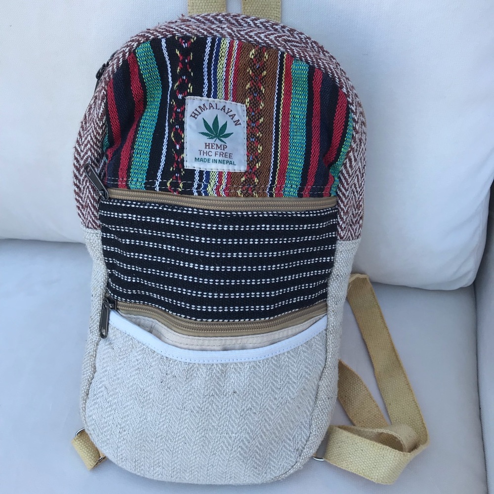 Natural Hemp Backpack from Nepal